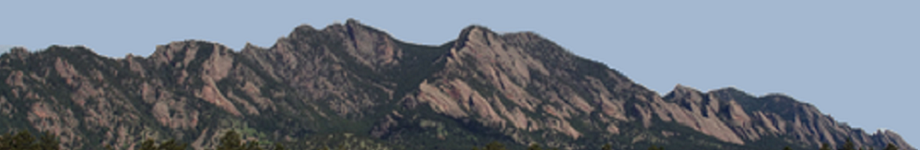 Flatirons in Boulder, Colorado